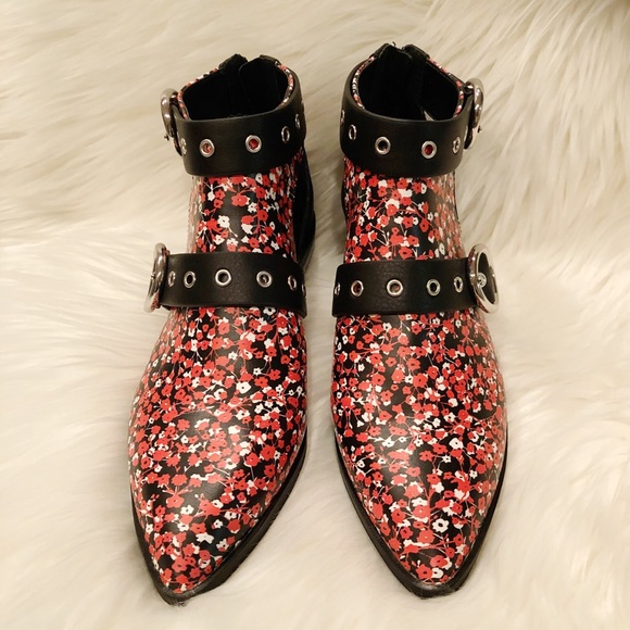 Rebecca Minkoff Kianna Floral Ankle Booties New - Picture 3 of 15